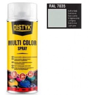 DISTYK Sprej boja MULTI COLOR RAL 7035, 400 ml, svijetlo siva