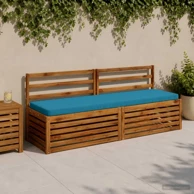 Jastučići za klupu Vught 2 kom 180 x 50 cm od poliestera, svjetloplavi