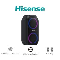 HISENSE Bluetooth zvučnik Party Rocket 160, 160W, 12h baterija, RGB efekti