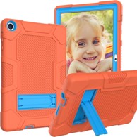 NIKCORP Zaštitna maska za Samsung Galaxy Tab A 10.1 2019 (T515/T510) trostruka zaštita i sklopivi stalak, narančasta