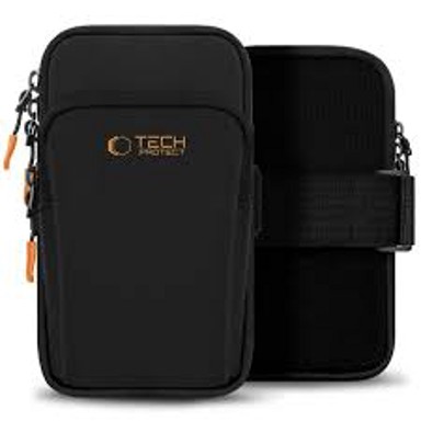 TECH-PROTECT Torbica M7, za trčanje, crno-narančasta