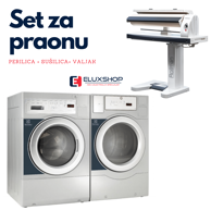 ELECTROLUX MyPRO XL SET perilica WE1100P + sušilica TE1220E – 12 kg + valjak za glačanje Rollman
