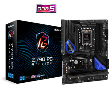 ASROCK Matična ploča Z790 PG Riptide, LGA1700, Intel 13 Gen., DDR5, ATX