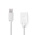 NEDIS Mini DisplayPort kabel DisplayPort 1.2 Mini DisplayPort muški DisplayPort ženski 21.6 Gbps niklani 0.20 m okrugli PVC bijeli kutija