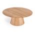 GAZZDA Stolić za kavu Mushroom ø 80 cm okrugli od punog hrasta u prirodnoj boji