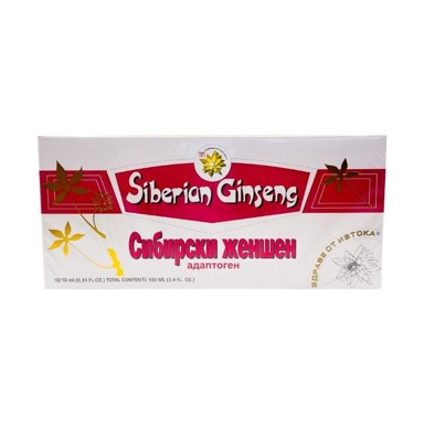 Sibirski ginseng ampule, 10 x 10 ml