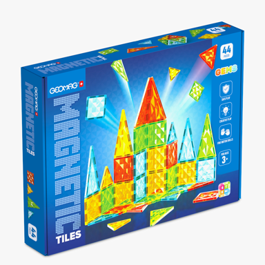 GEOMAG Magnetske pločice Tiles Gems, 44 komada
