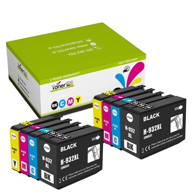 TONER123 Komplet HP 932XL + 933XL / OfficeJet Pro, 2× crna, 2× cijan, 2× magenta, 2× žuta