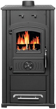 TST Kamin na drva Termo Luxx Cast Iron Premium, sivi