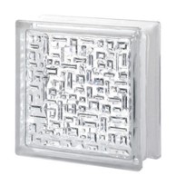 SEVES Staklena opeka,190x190x80 mm, prozirna