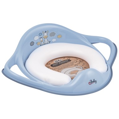 MALTEX Tapecirana daska za WC Zebra plava