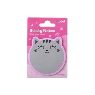 iTOTAL Samoljepljivi blok Cat, sivi