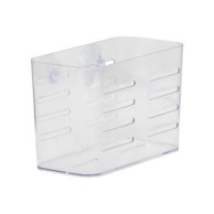 TENDANCE Dvostruka košarica za tuš, poliresin, vakum, velika, prozirna