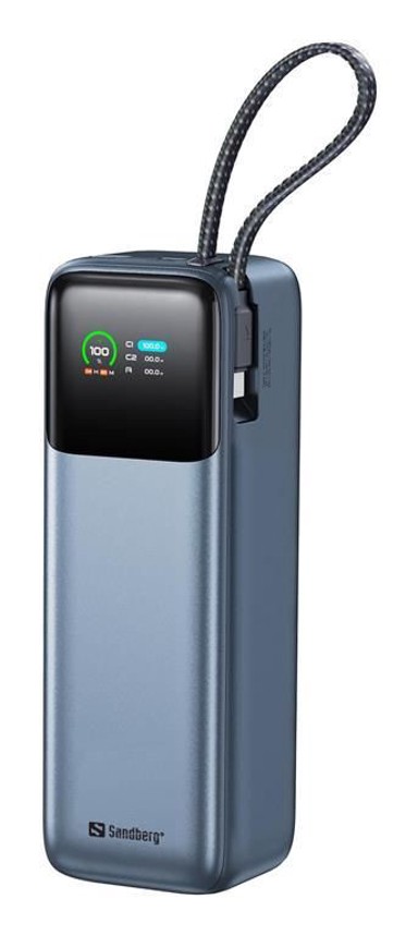 SANDBERG Solarna powerbank baterija 27000 mAh, 5 panela, 20 W