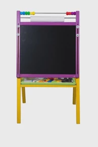 Pomična ploča s rolom papira i abakom u boji