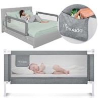 NORTHIX Zaštitna ograda za krevet, 160 cm, siva