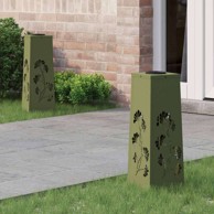 Solarna LED svjetlost za stazu 2 pcs Maslinasto zelena