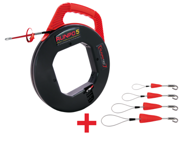 RUNPO Set za provlačenje, RUNPO 5, 30 m, Runpofix, 4 kuke