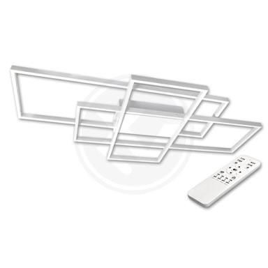 LED Visilica Galaxis Hydra, 126 W, 90x50x8 cm, bijela