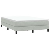 Box Spring krevet bez madraca svijetlo sivi 160x210 cm samt