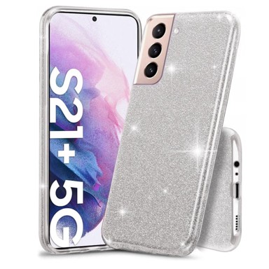 Šljokice za Samsung Galaxy S21+ Plus, srebrne