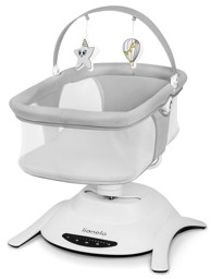 LIONELO Njihalica za bebe BELLA GREY CONCRETE