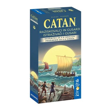 CATAN Društvena igra, ISTRAŽIVAČI I GUSARI, ekstenzija za 5-6 igrača, hrvatsko izdanje