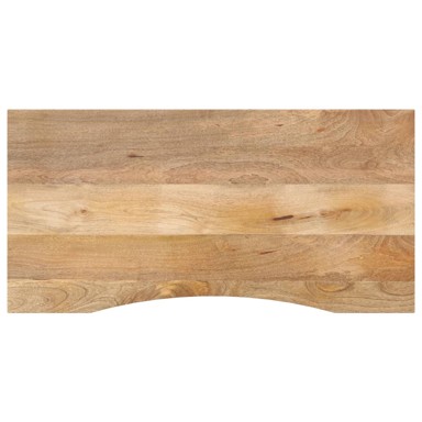 Ploča za radni stol zaobljena 140 × 60 × 2,5 cm, drvo mango
