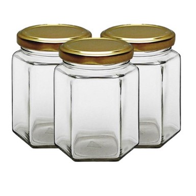 VETRO Staklenka Hexagonal 196 ml + poklopac 3/1