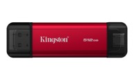 KINGSTON Prijenosni SSD Dual Portable 512 GB, USB-A / USB-C, USB 3.2 Gen 2, crno-crveni