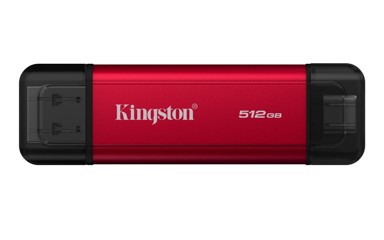 KINGSTON Prijenosni SSD Dual Portable 512 GB, USB-A / USB-C, USB 3.2 Gen 2, crno-crveni