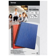 FORNAX Korice za spiralni uvez, A3, 250 g, reljefne, pk100, crne