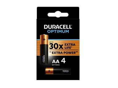 DURACELL Baterija, AA Optimum, 4 komada