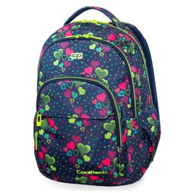 COOLPACK Školski ruksak, klasični, Basic Plus, Lime Hearts