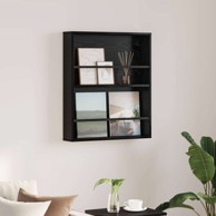 Polica za časopise 60 x 12 x 70 cm, konstruirano drvo, crni hrast
