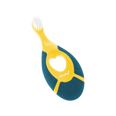 AKUKU Četkica za zube 0-2 godine, žuta