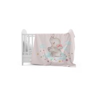INTERBABY Dekica Elephant Pink, 110 x 140 cm