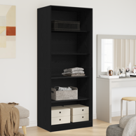 Ormar set 2 kom 80x52x180 cm, hrast crna