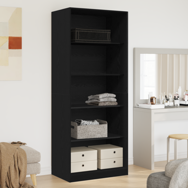 Ormar set 2 kom 80x52x180 cm, hrast crna