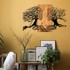 WALLITY Drveno-metalni zidni ukras 92x58 cm Tutku