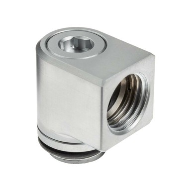 EKWB Micro adapter 90°  EK-TorqueG1/4 inča AG na G1/4 inča IG, rotirajući, satin titan
