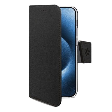 CELLY Futrola-novčanik za mobitel, eko koža, crna