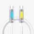 BWOO Kabel USB-C na USB-C 240W s RGB osvjetljenjem 1,2 m