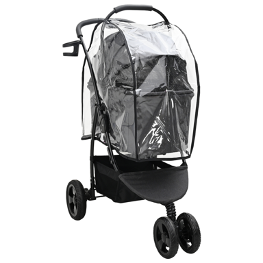 Sklopiva kolica za kućne ljubimce, 78×54×101 cm, crna