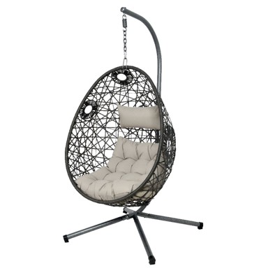 Vrtna stolica viseća Riga bež