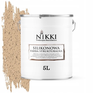 Silikonska strukturna fasadna boja, 5 l, bež F445
