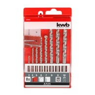 KWB Set svrdla za kamen i beton 3-10 mm, 8/1, TCT
