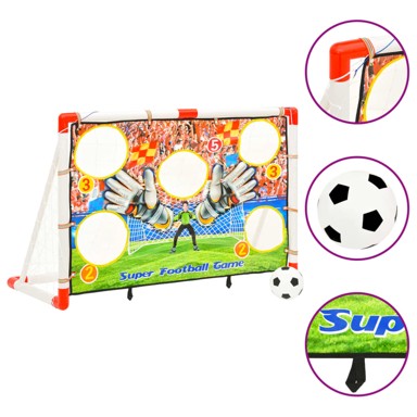 Set dječjeg nogometnog gola, sa zidom za gol, 120 x 51 x 77,5 cm