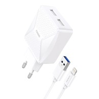 GAN Punjač FONENG EU50, 35W, 2x USB-C / Type-C, bijeli