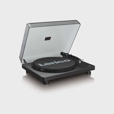 LENCO Gramofon L-30BK, RCA izlaz, USB-B PC kodiranje, 33 i 45 RPM, Audio-Technica AT3600 cartridge, crni